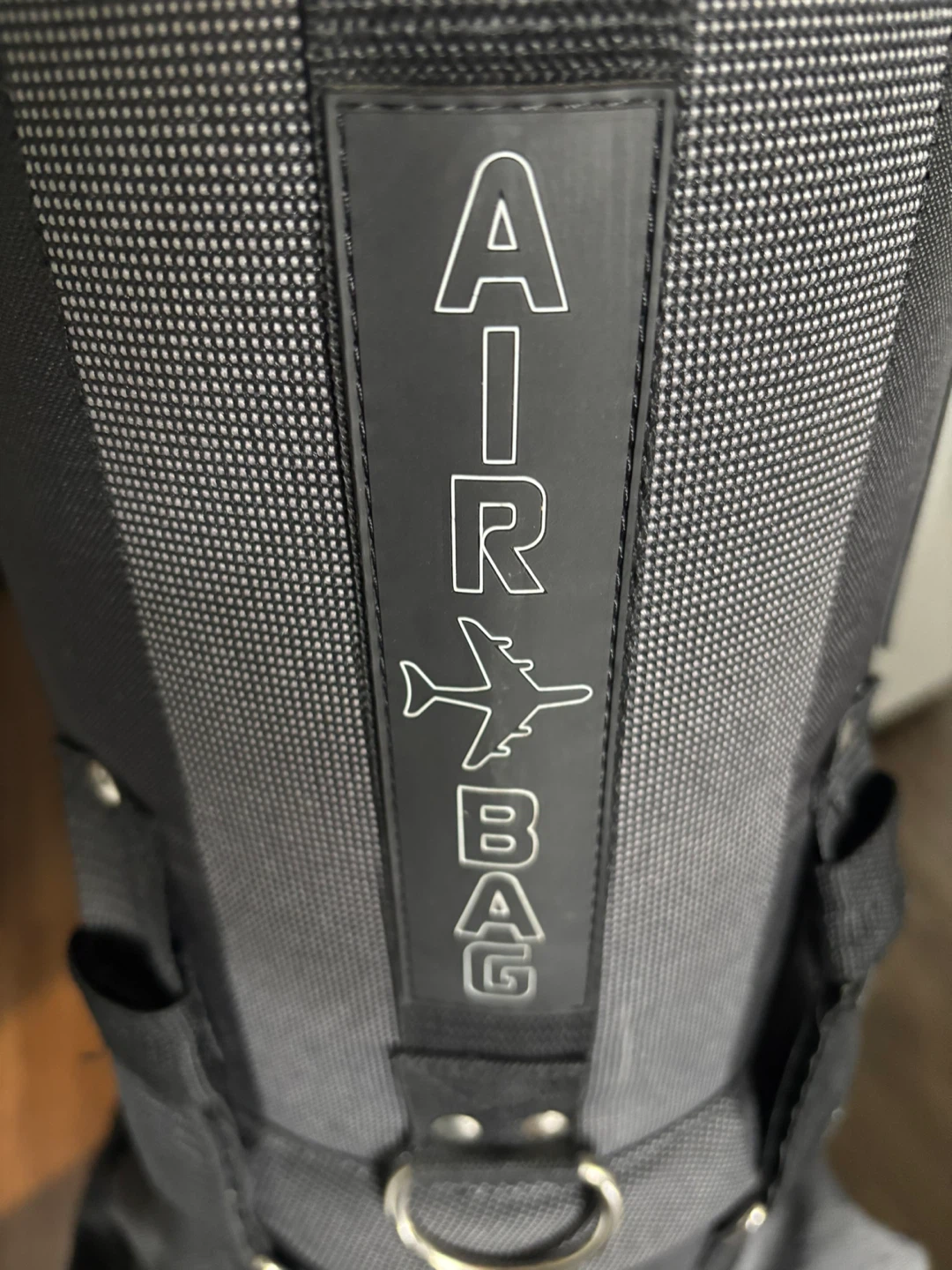 Black Golf Travel Bag with Wheels