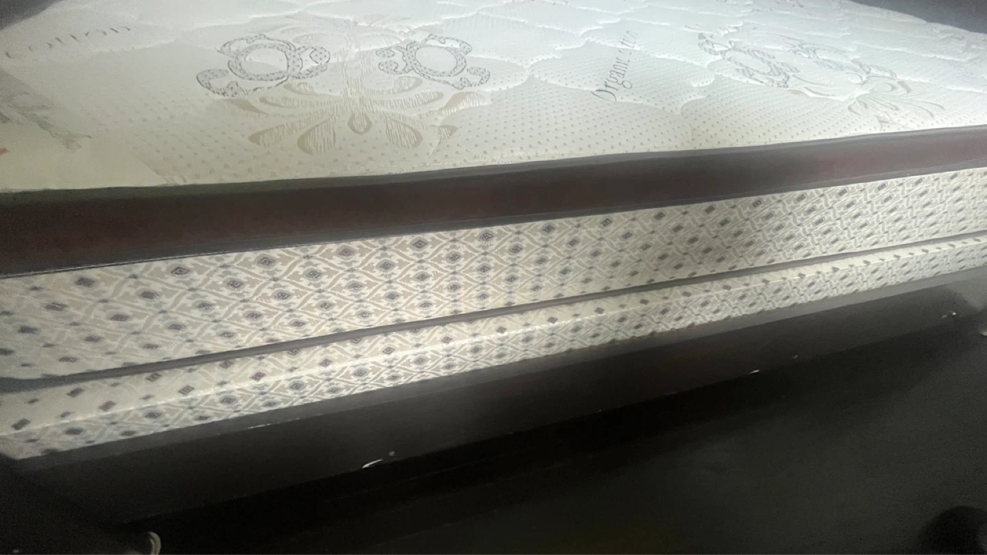 King size bed frame and mattress for $350. - photo 5