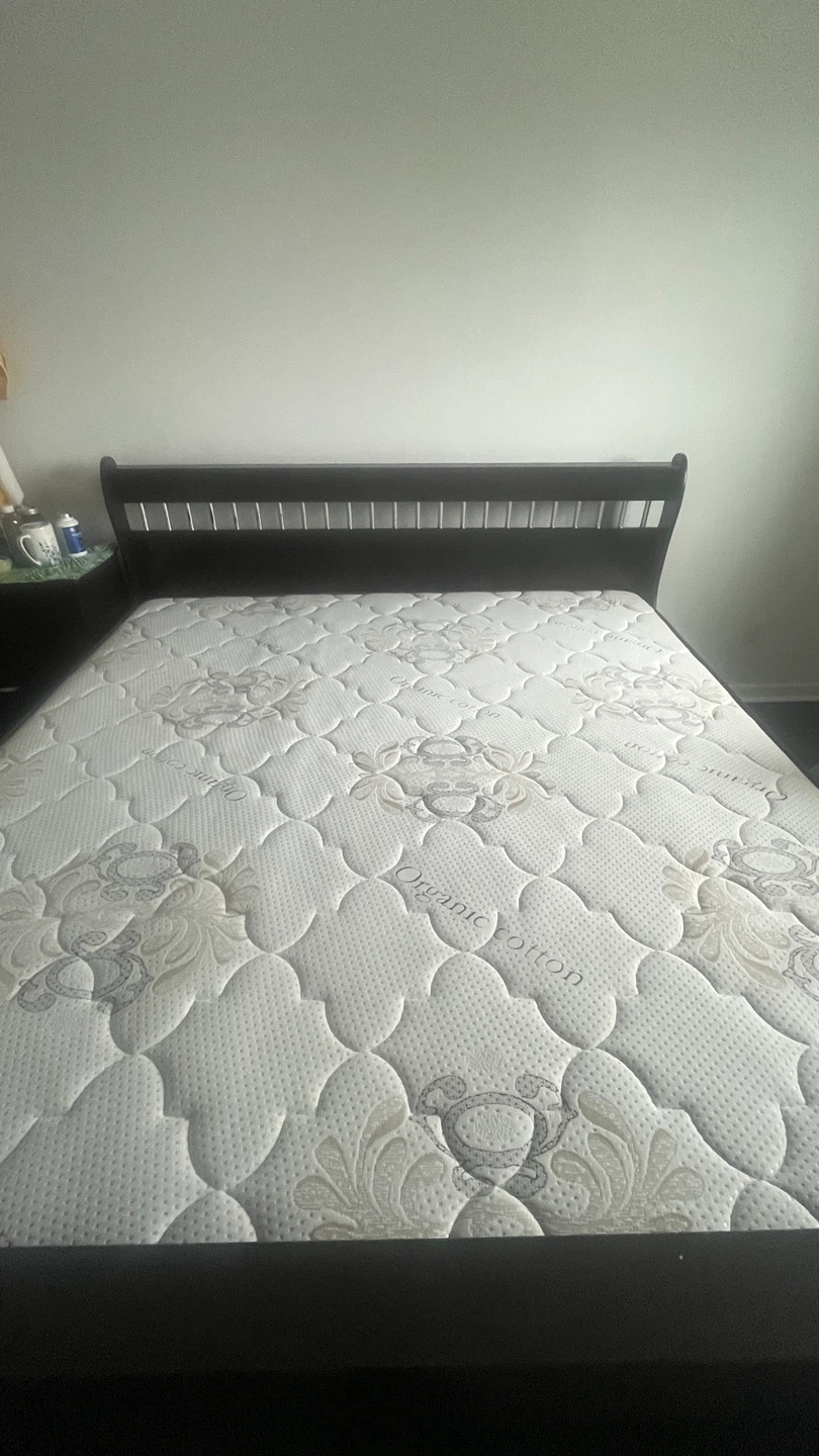 King size bed frame and mattress for $350. - photo 2