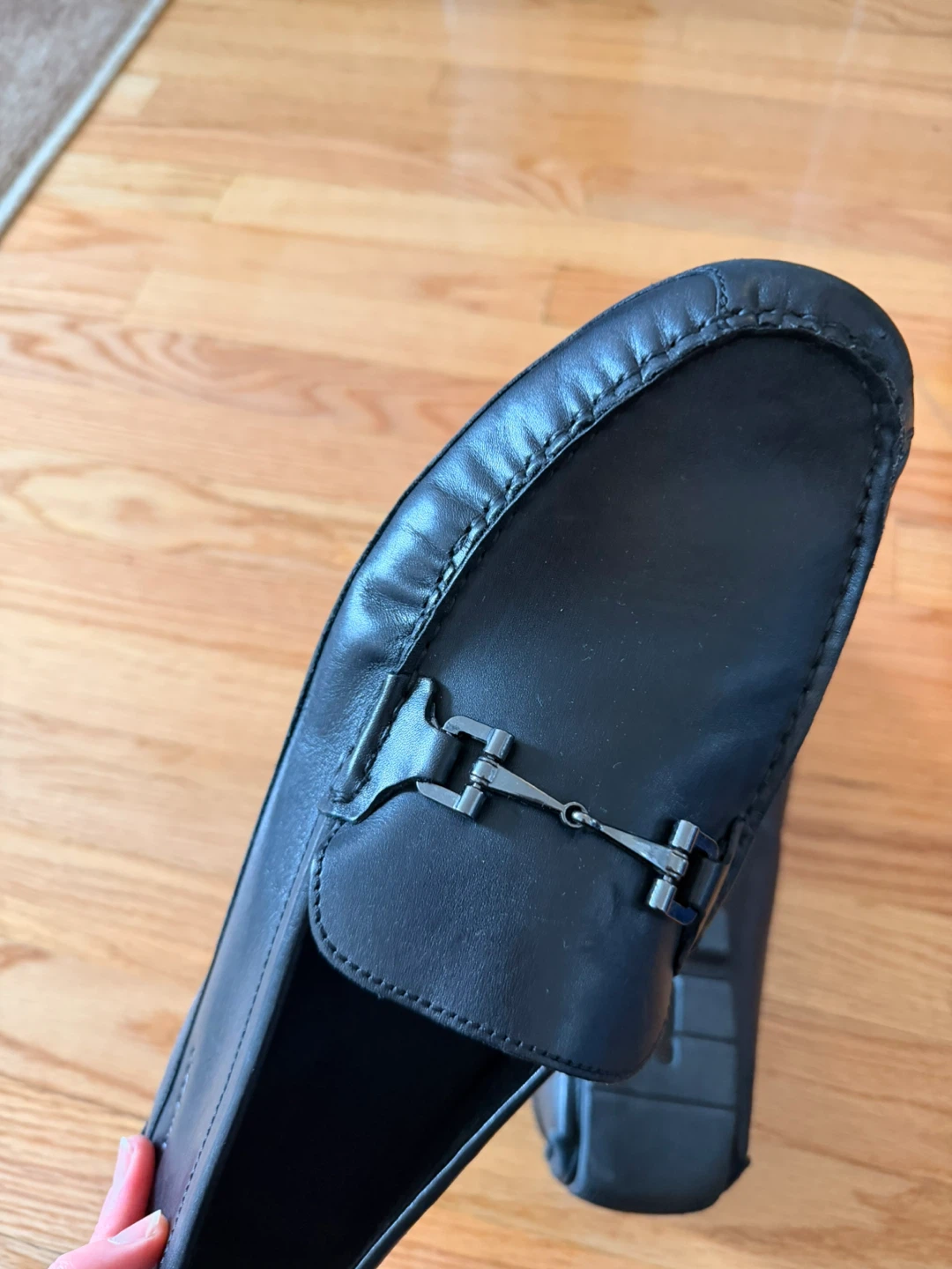 Cole Haan Men's Black Leather Loafers Size 11.5 M - photo 2