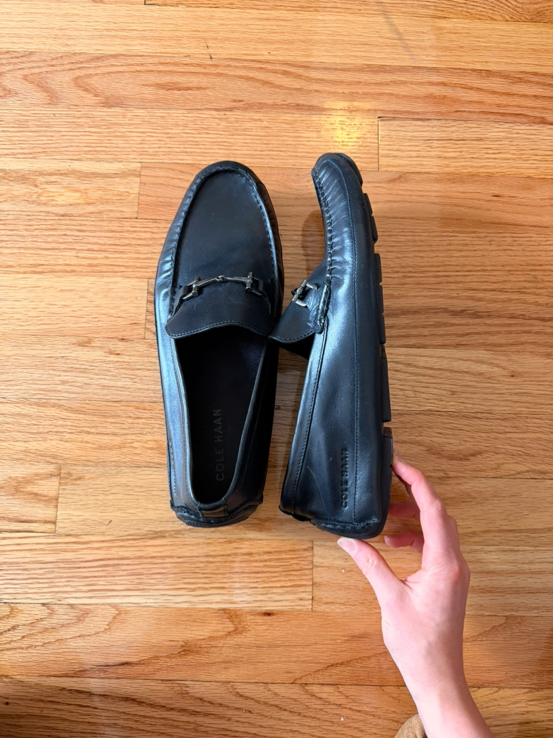 Cole Haan Men's Black Leather Loafers Size 11.5 M