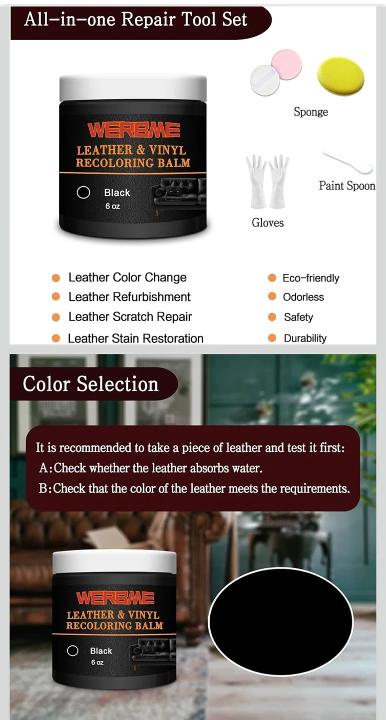 100%NEW LeatherRecoloringBalm & Color Restorer Orig$25 NOW&10 - photo 3