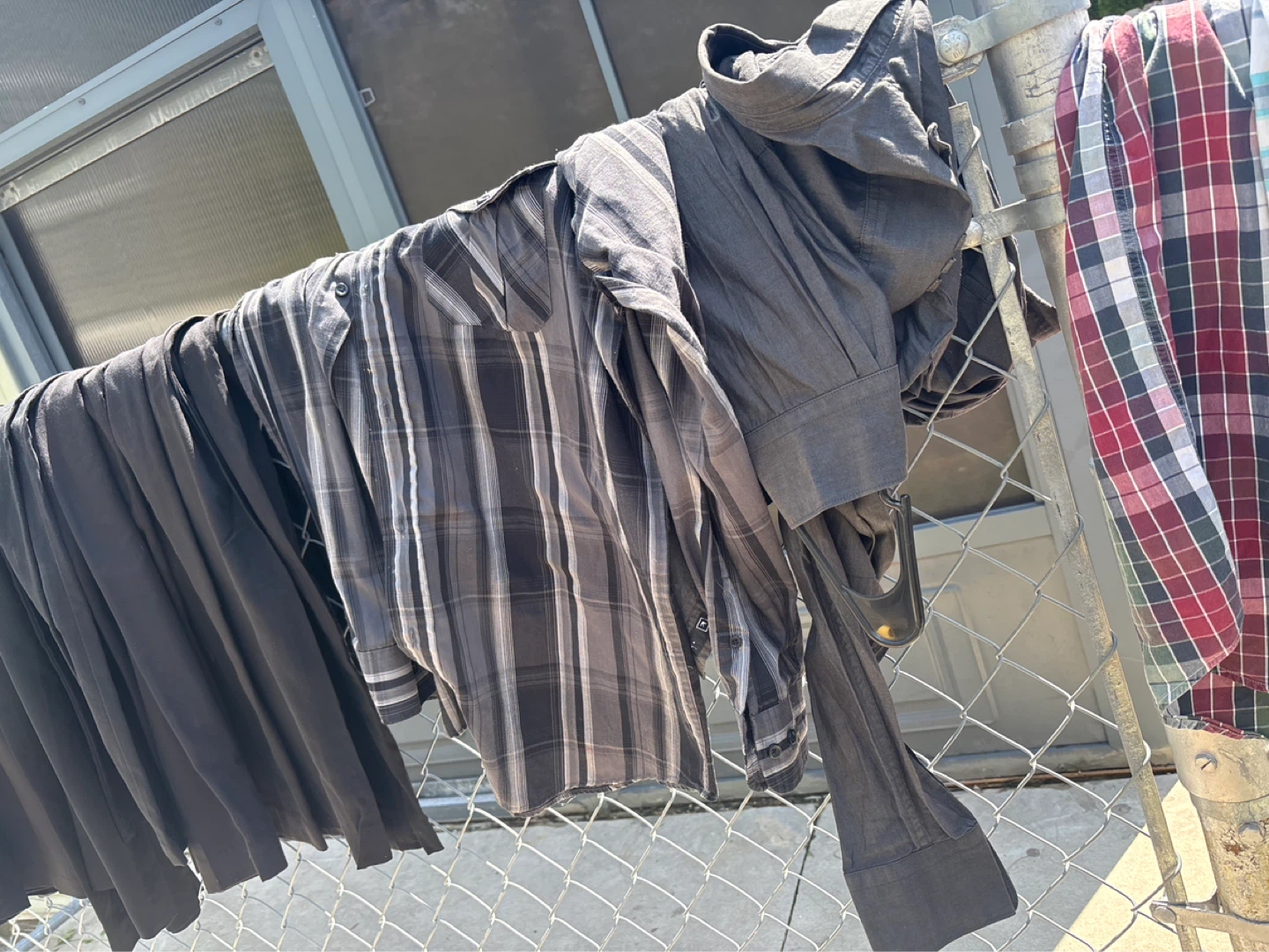 Garage sale Dress shirts and pants . Shorts $1 - photo 4