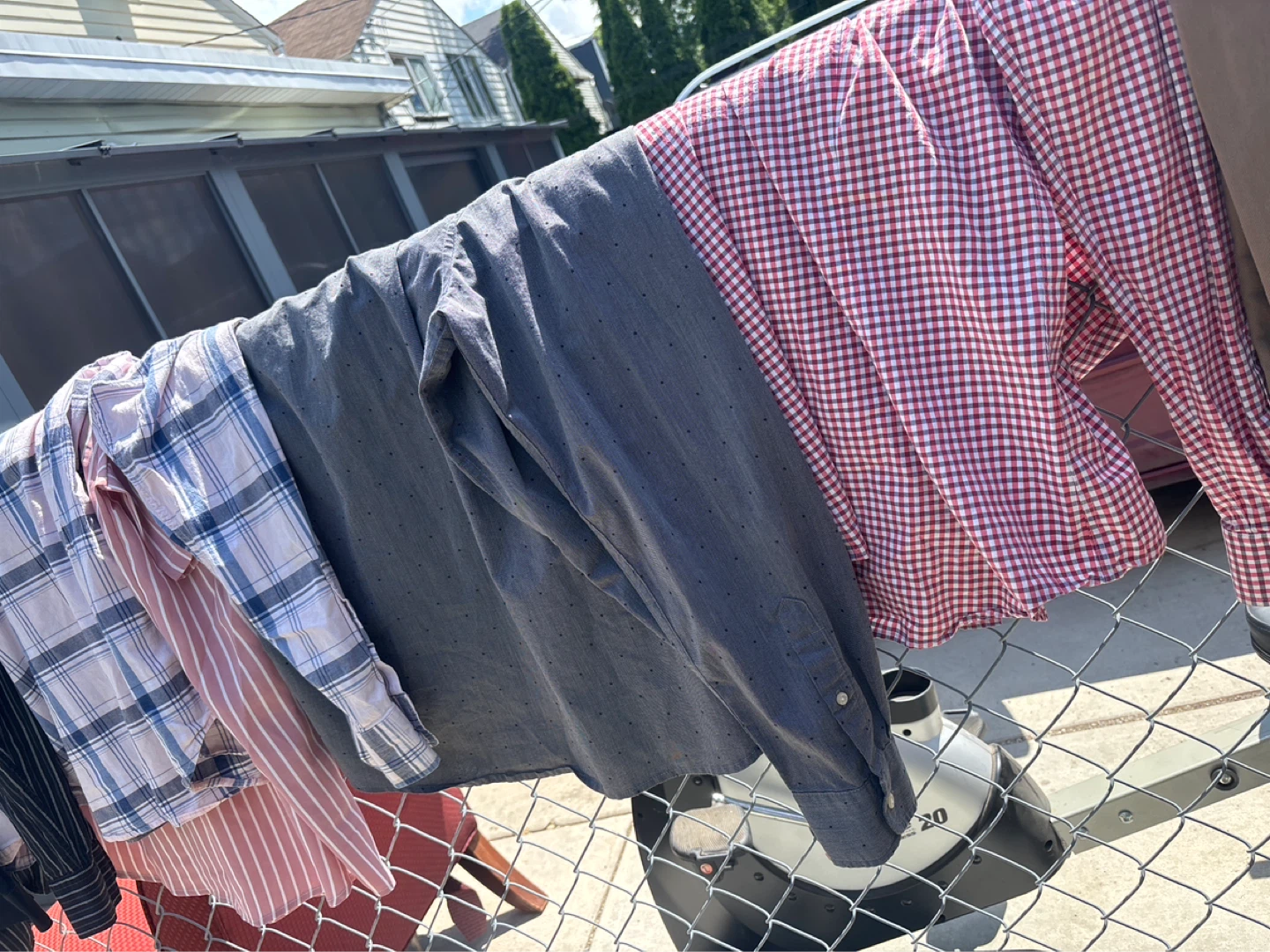 Garage sale Dress shirts and pants . Shorts $1 - photo 2