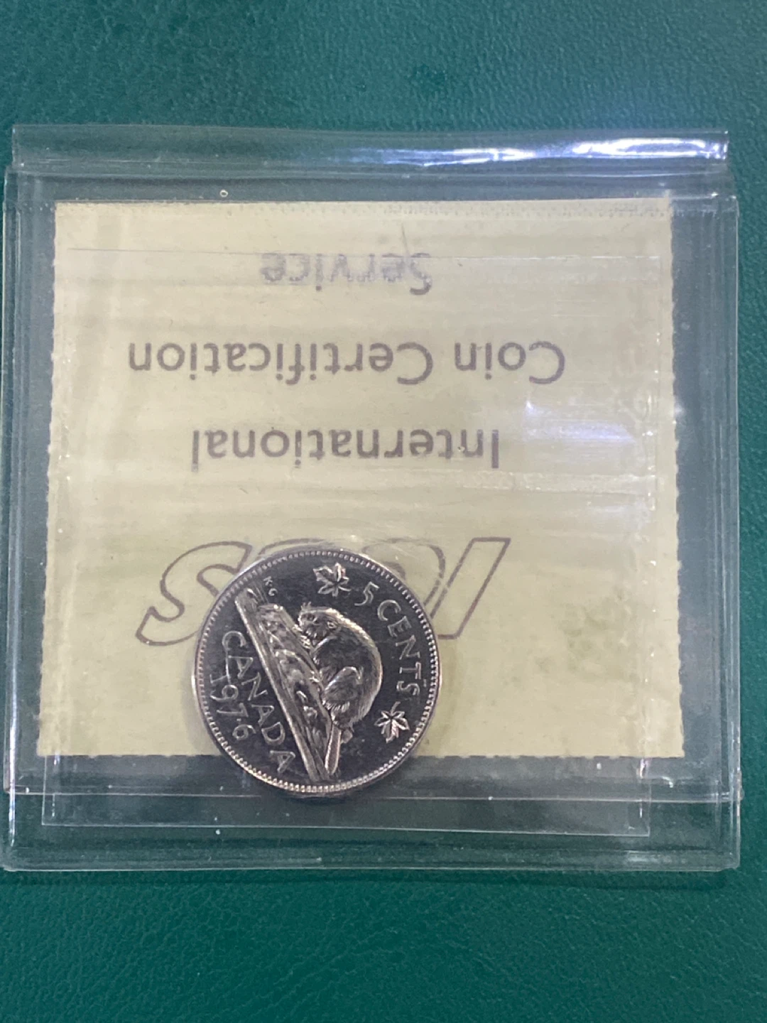 1976 Canada 5 Cent Coin SP-67 Certified - photo 2