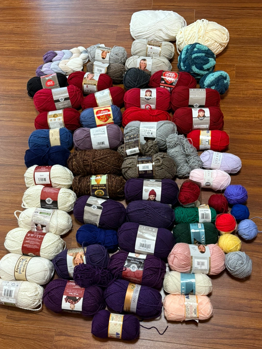 Large Assorted Yarn lot and Knitting Supplies