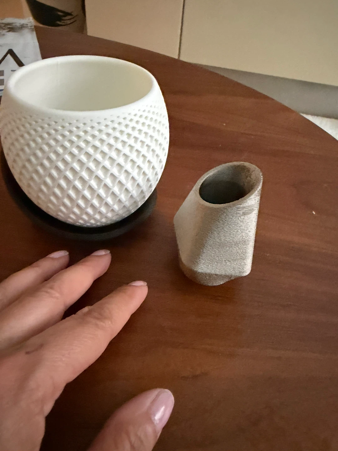 3D Printed Pot with Saucer plus smaller pot - photo 3