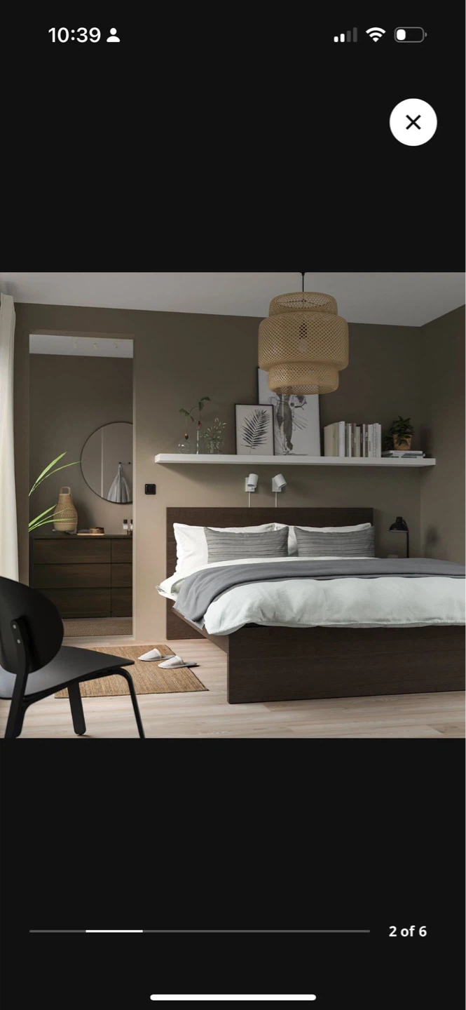 IKEA MALM King Size Bed Frame + Hybrid Mattress - photo 4