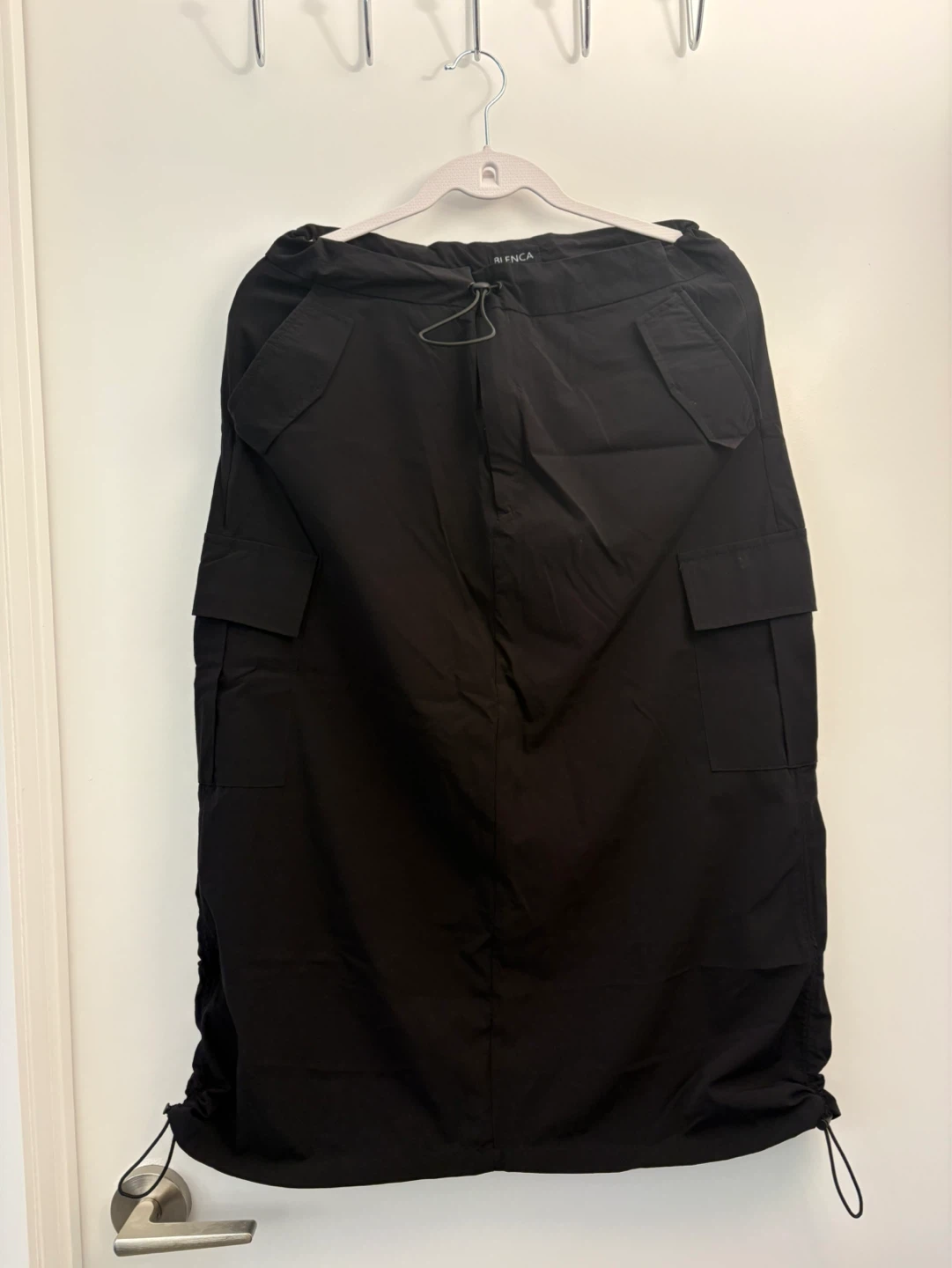 Blenca Black Nylon Cargo Pants Size L