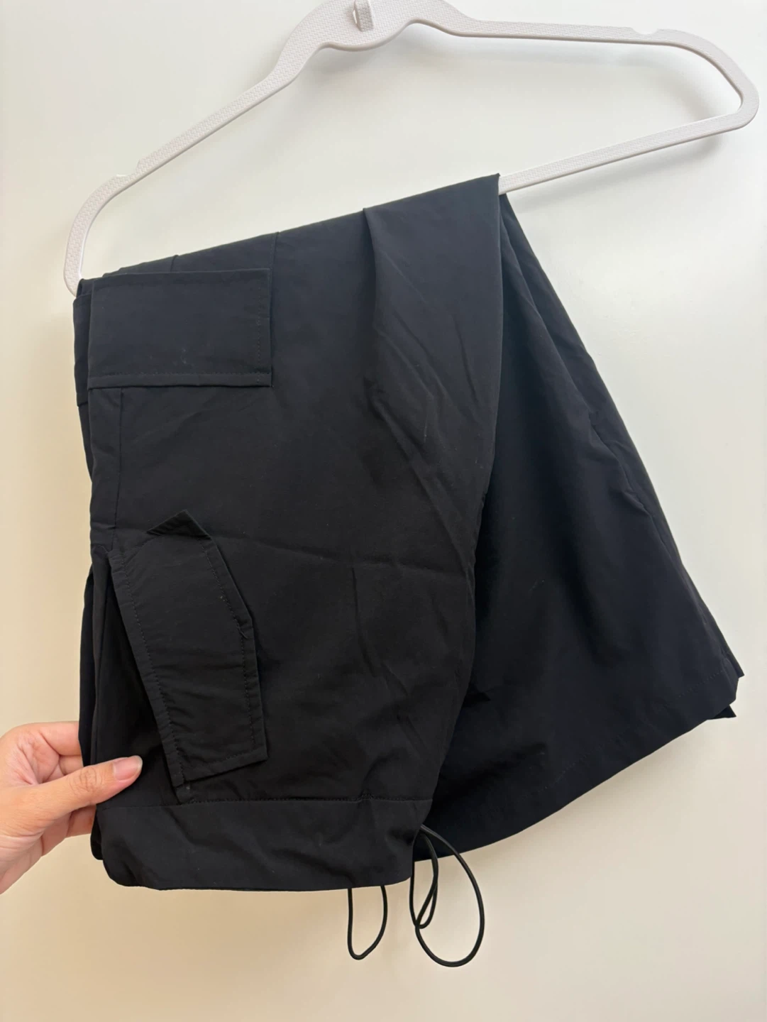 Blenca Black Nylon Cargo Pants Size L - photo 4
