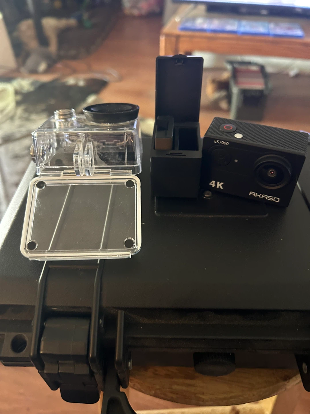 AKASO EK7000 4K Action Camera with Case and Accessories