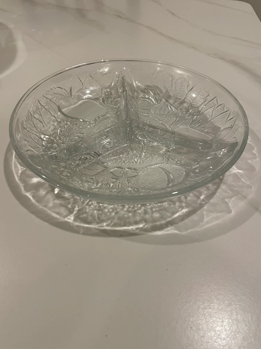 Glass Divided Serving Platter - Set of 3 - photo 2