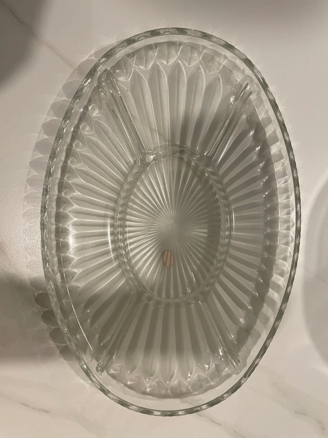Glass Divided Serving Platter - photo 2