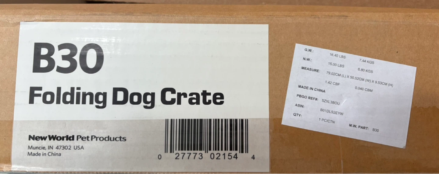 New World Pet Products B30 Folding Dog Crate - photo 2