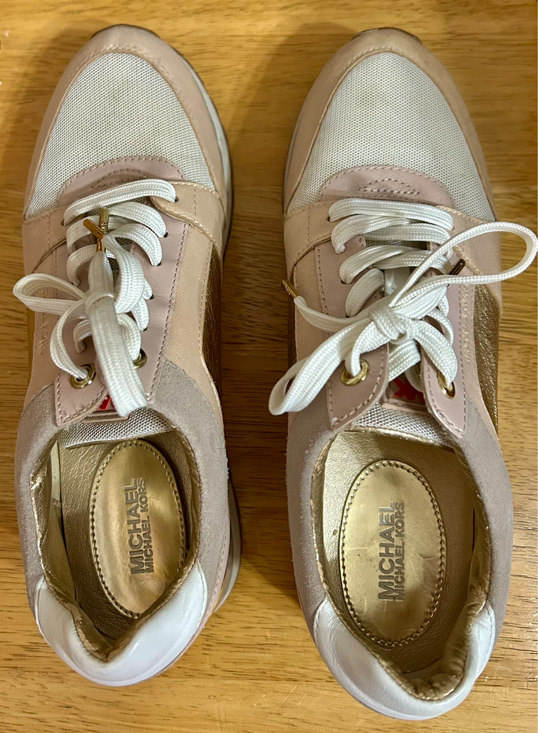 Michael Kors Women's Pink & Gold Fashion Sneakers