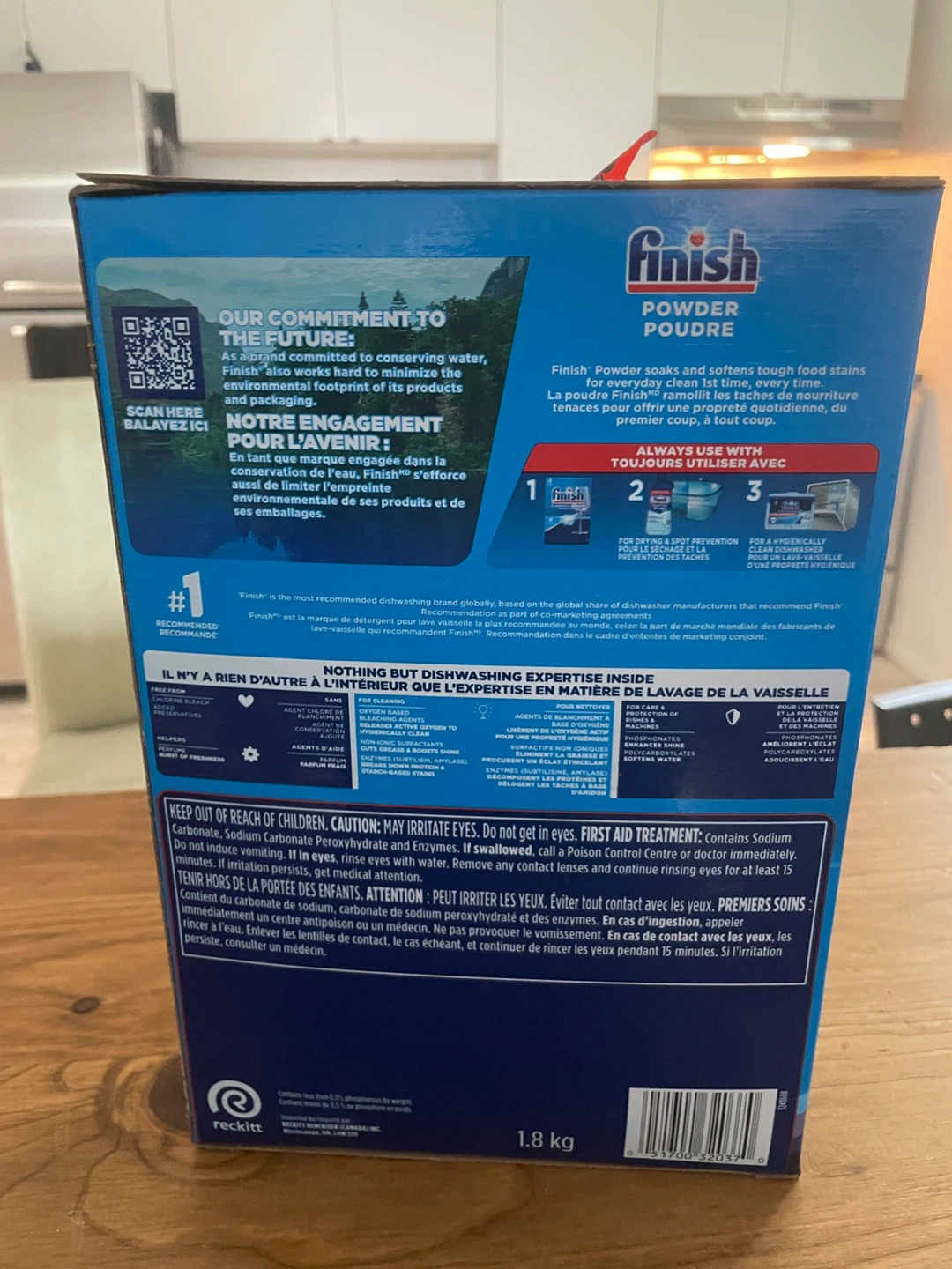 Finish Classic Dishwasher Powder Detergent - 1.8 kg - photo 2
