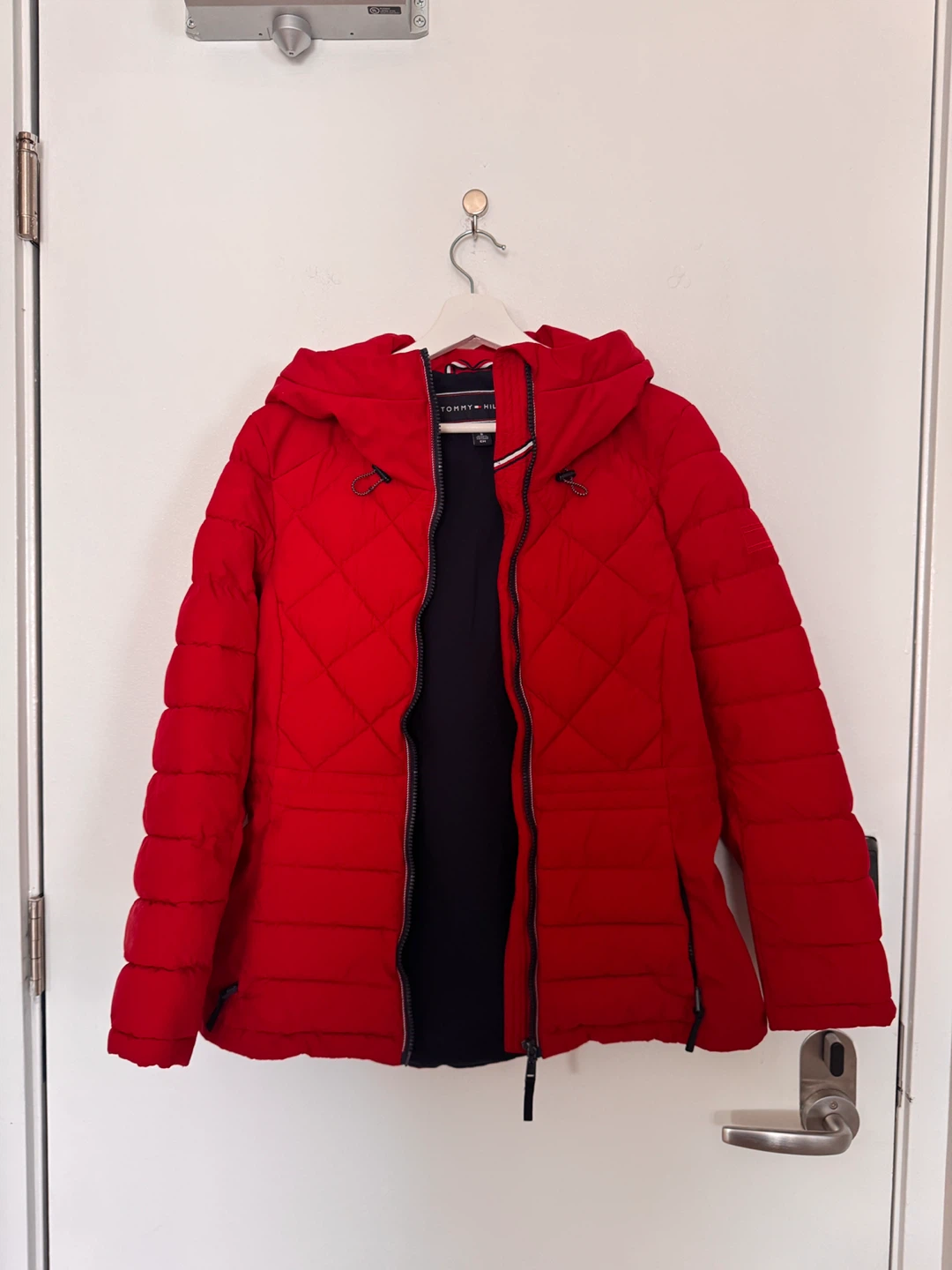 Women's Red Puffer Jacket - photo 2