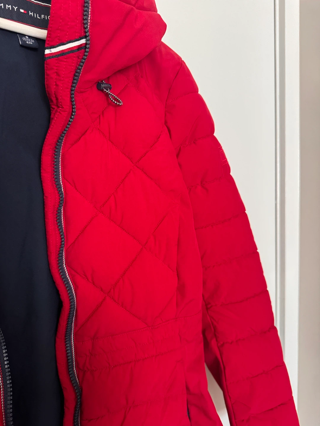 Women's Red Puffer Jacket - photo 4
