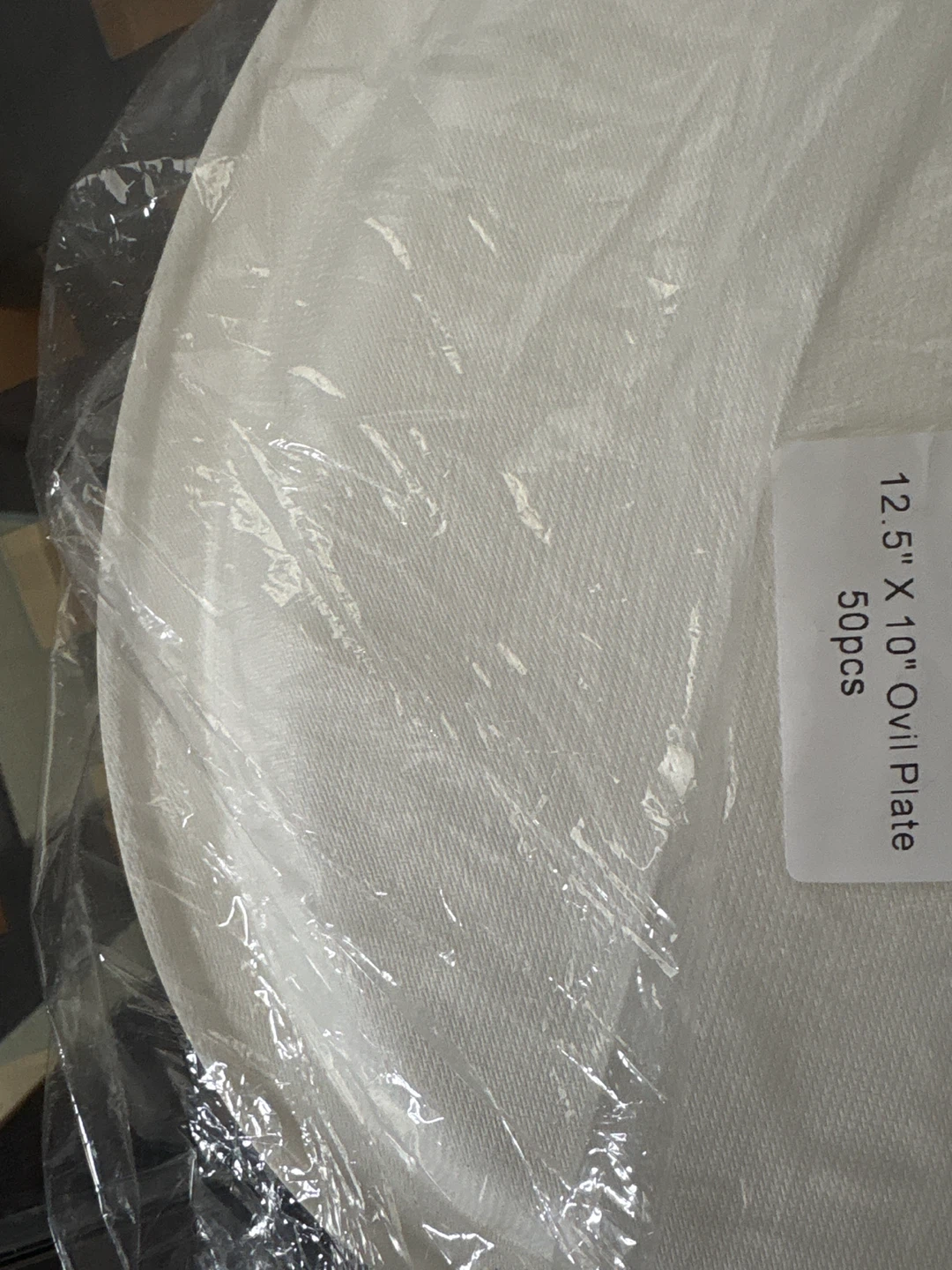 12.5" X 10" Oval Plates - 50 pcs - photo 2