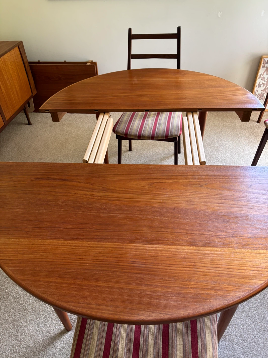 Skovmand & Andersen Teak Extendable Dining Table with 4 Chairs - photo 4