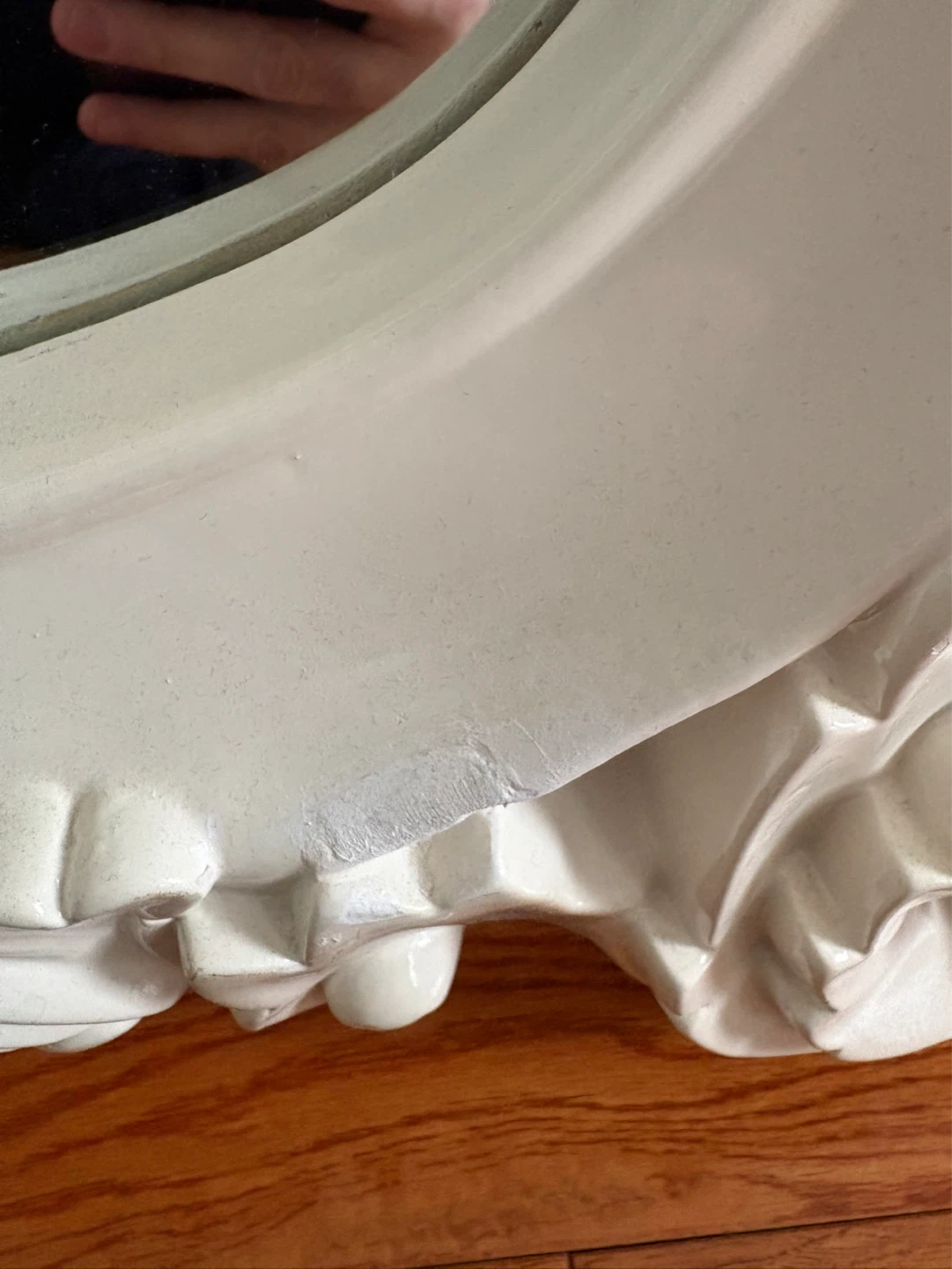 Ornate Cream Mirror - photo 2