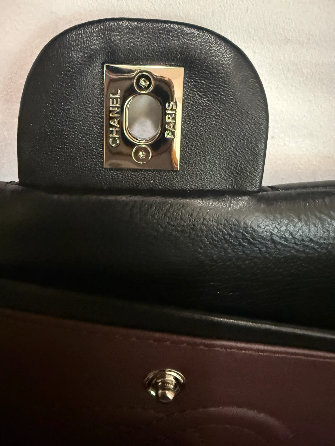 CHANEL Black Quilted Lambskin Classic Handbag - photo 5