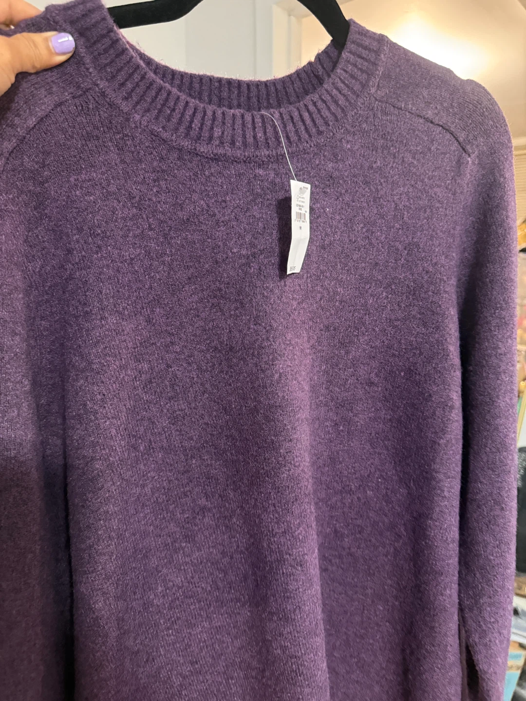 GAP Purple Crewneck relax fit Sweater - photo 3