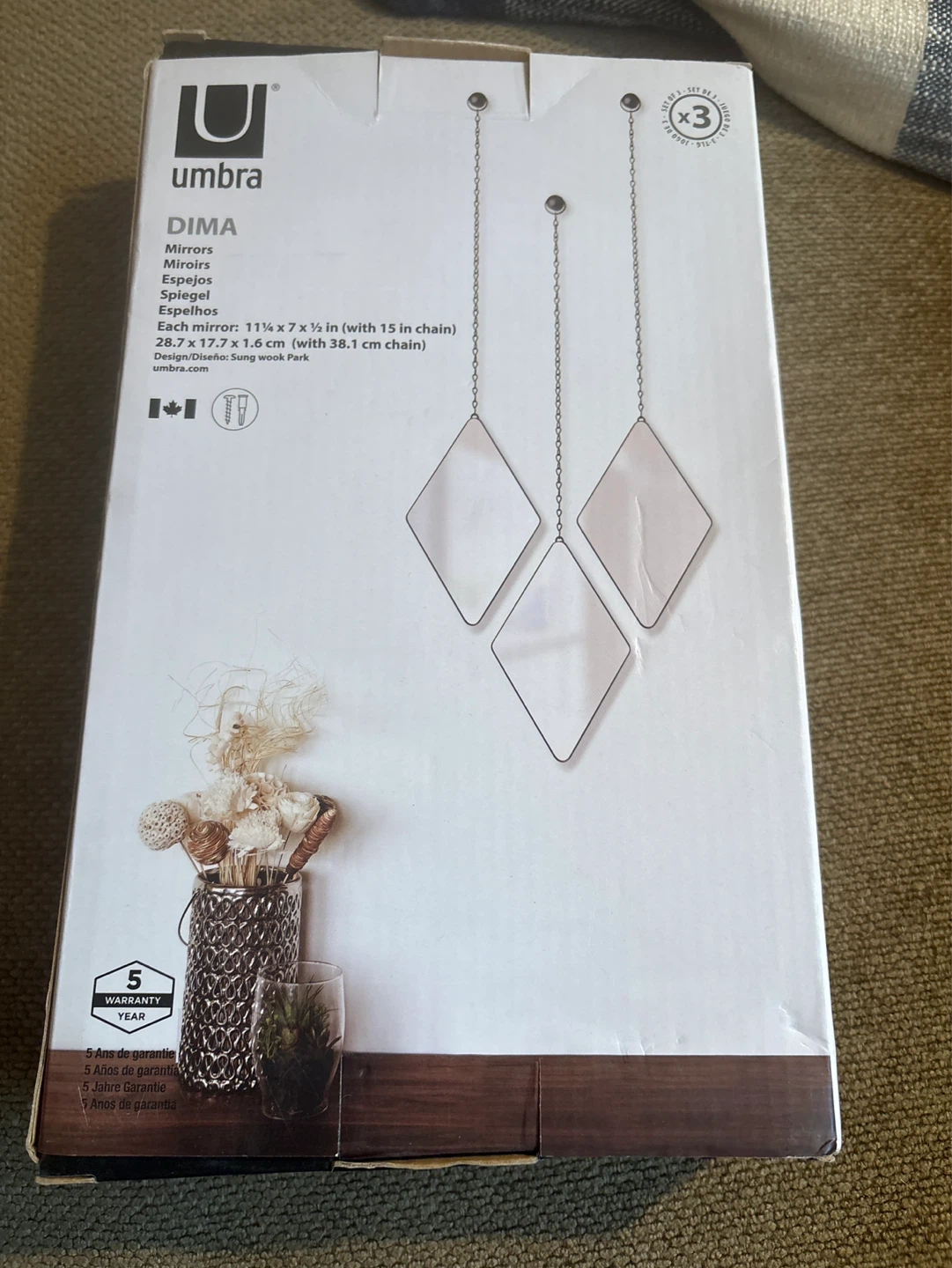 Umbra DIMA Mirrors Set of 3