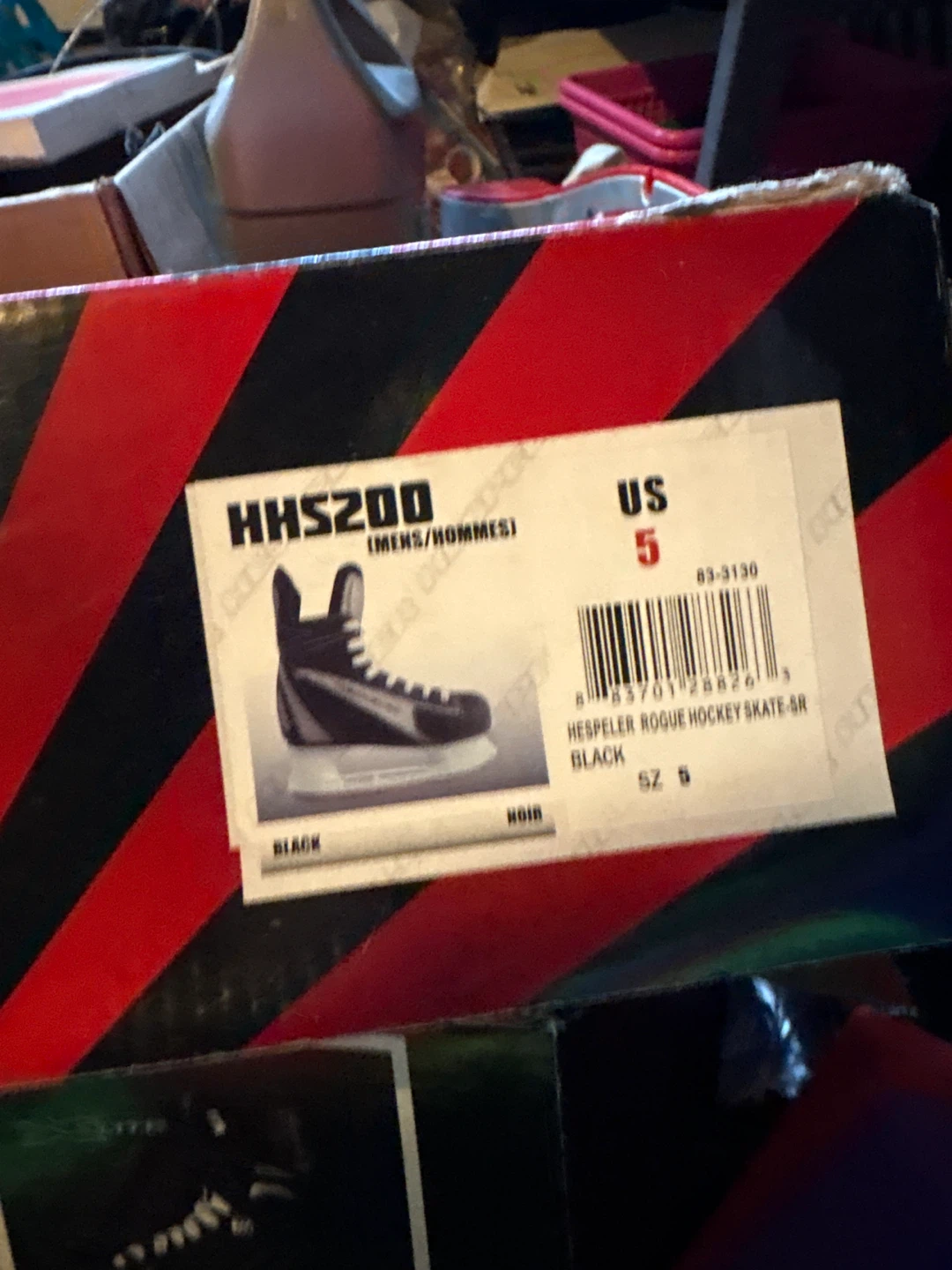 Hespeler Rogue Hockey Skates - Black, Size 5 - photo 3