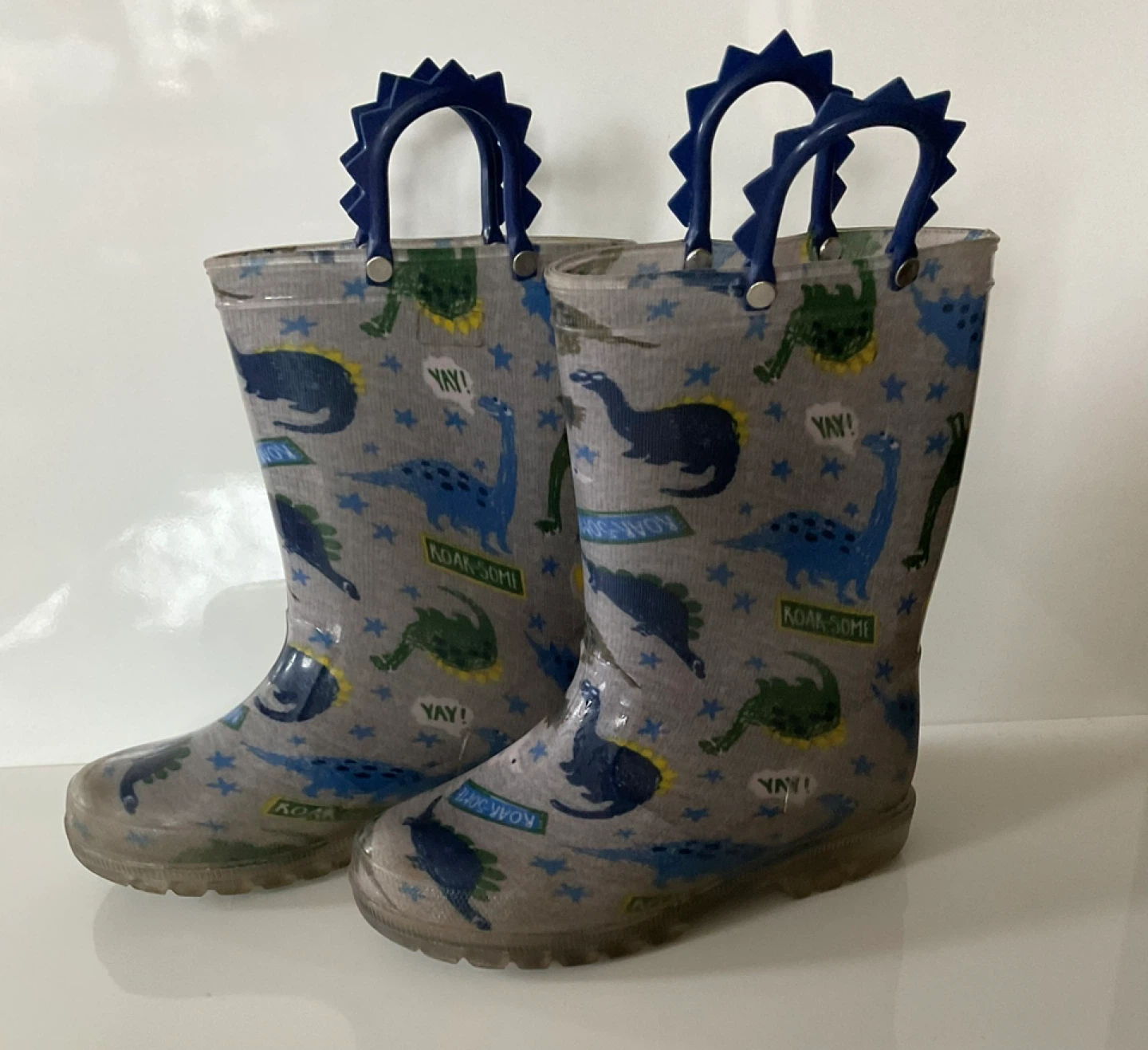 Kids Dinosaur Rain Boots Size 12