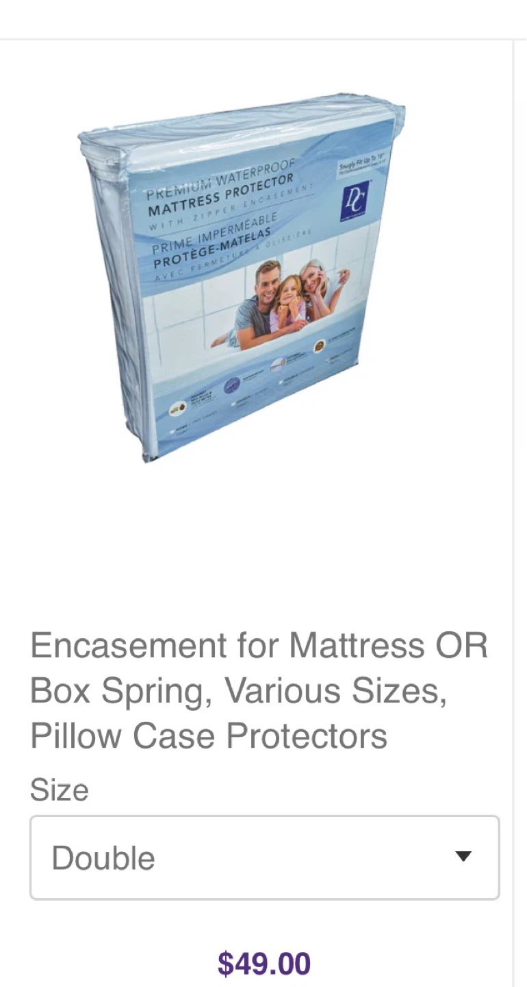 Brand new double mattress, with bed frame and mattress protector - photo 2