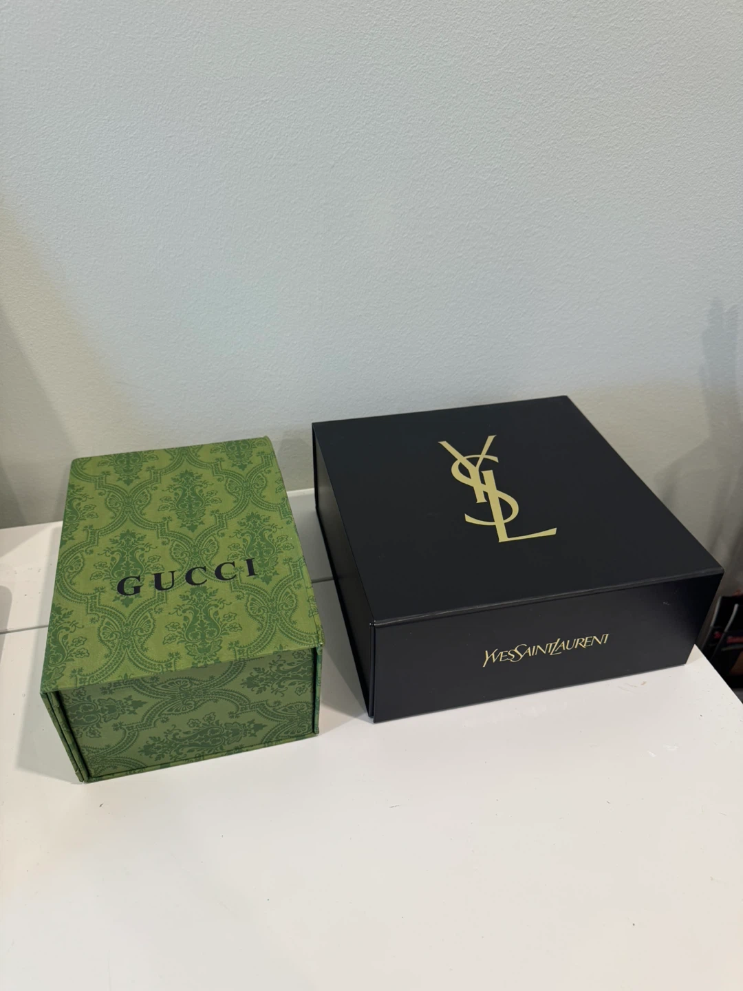 Gucci and Yves Saint Laurent Empty Boxes