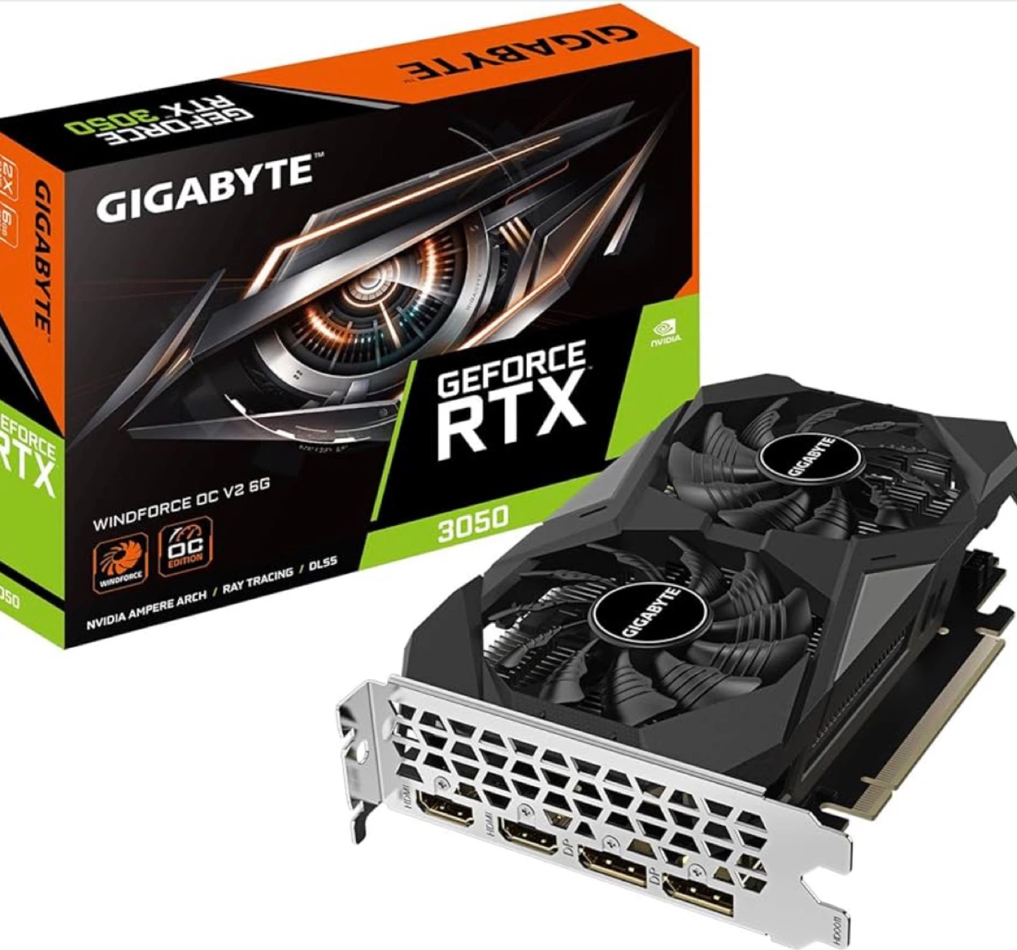Gigabyte GeForce RTX 3050 Windforce OC 8GB Graphics Card