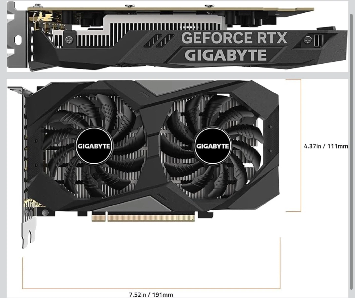 Gigabyte GeForce RTX 3050 Windforce OC 8GB Graphics Card - photo 4
