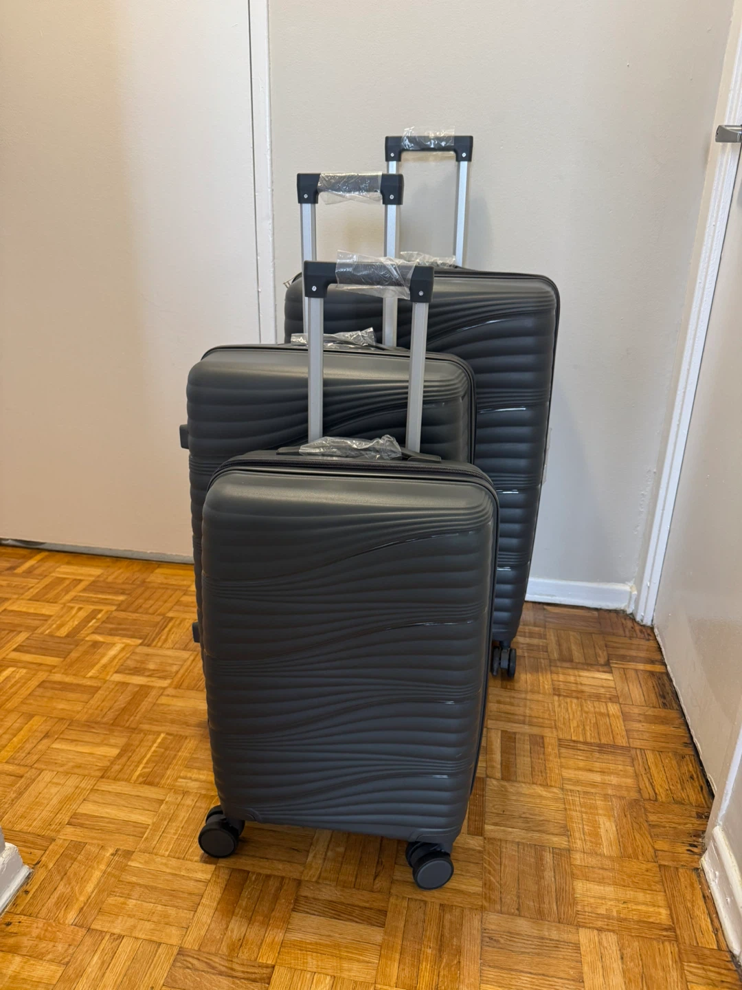 Set of 3 Grey Hardshell Spinner Luggage - photo 5