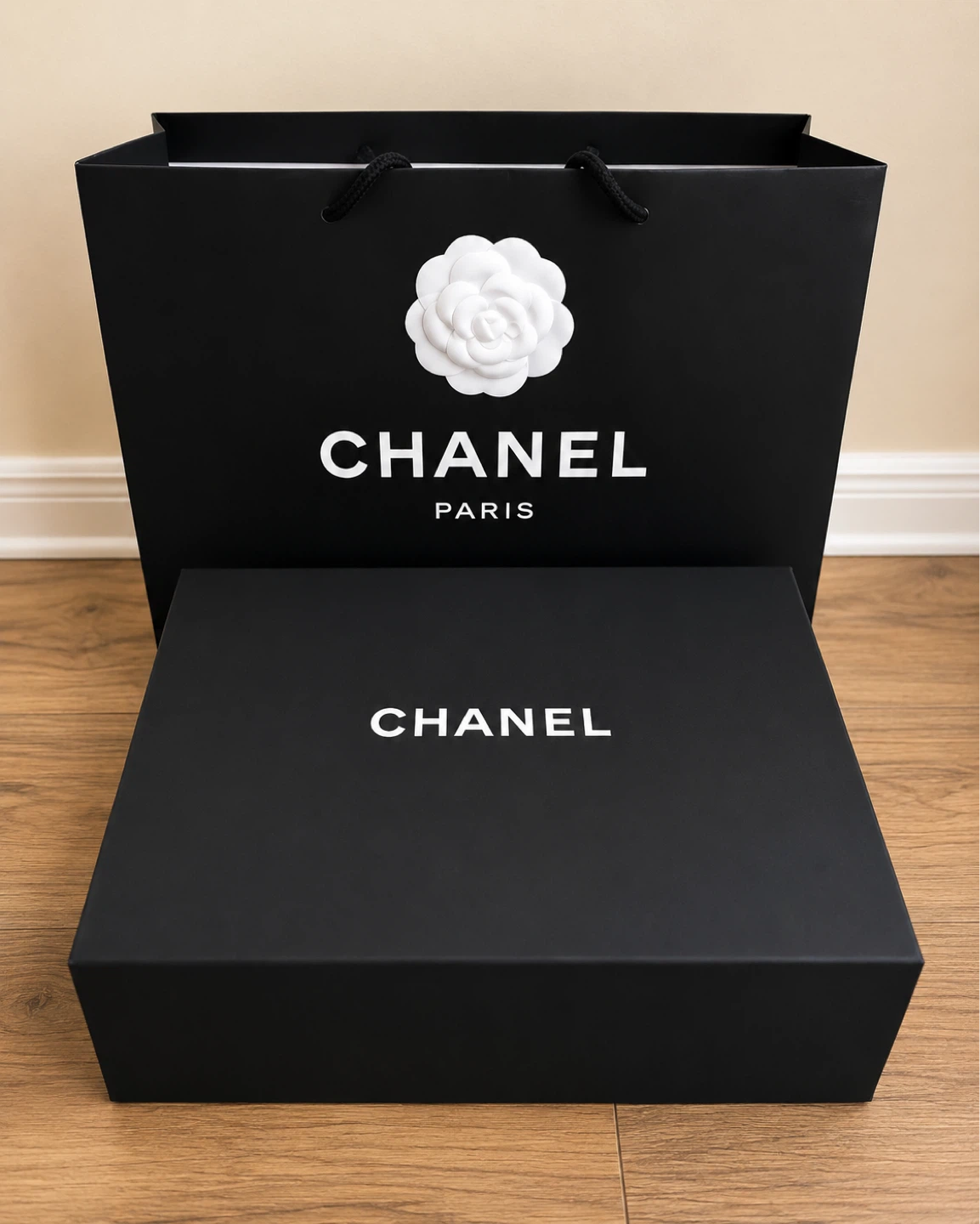 CHANEL Black Quilted Lambskin Classic Handbag - photo 2
