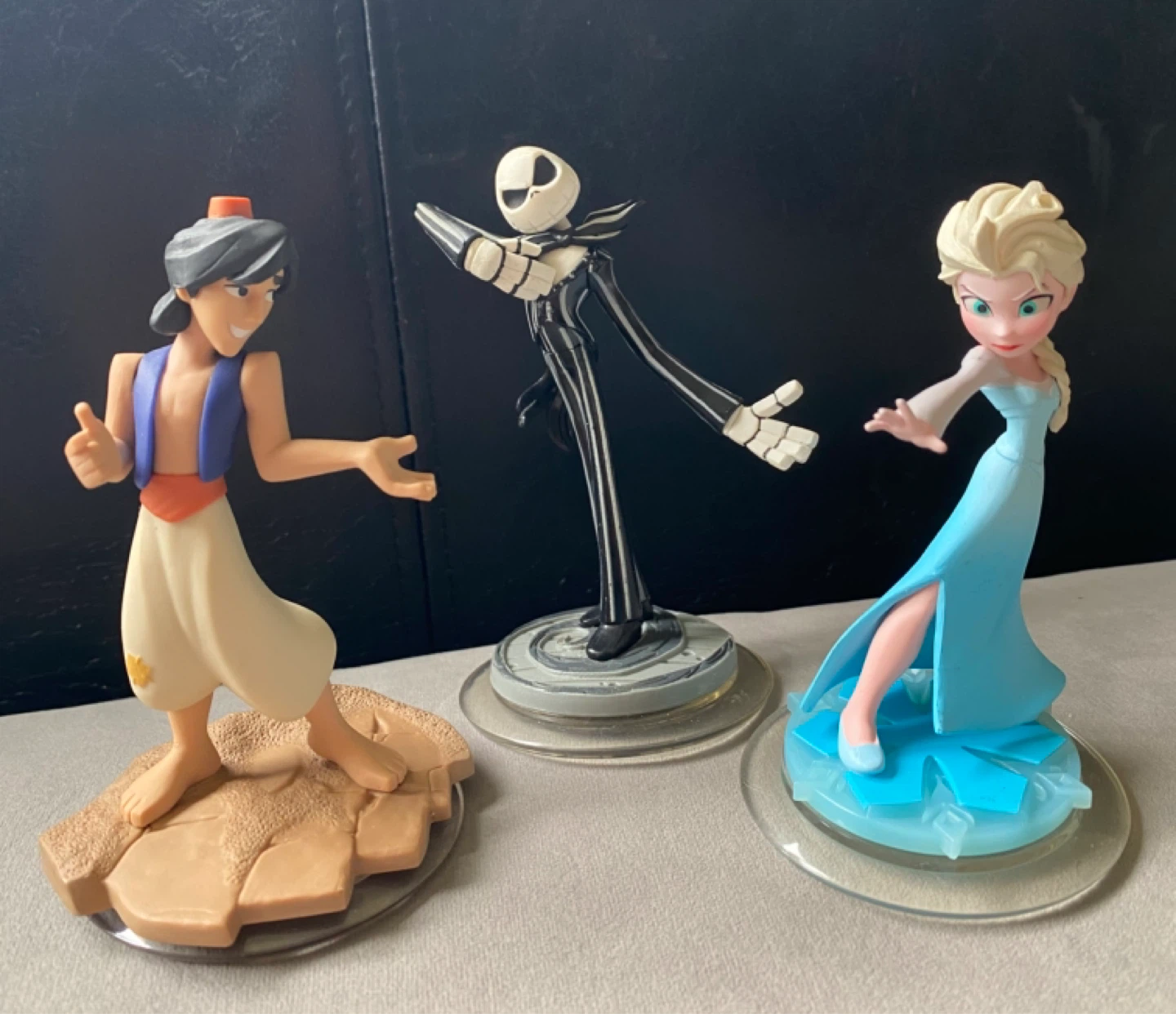 Disney Infinity 2.0 Figures (Aladdin, Jack Skellington, Elsa)