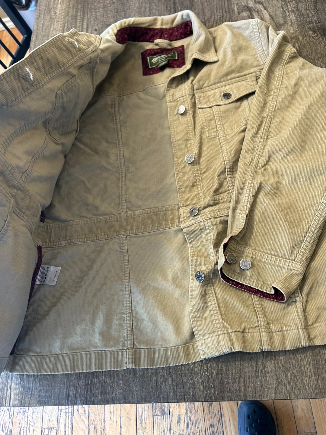 Eddie Bauer Corduroy Jacket - Tan - Size XL - photo 4