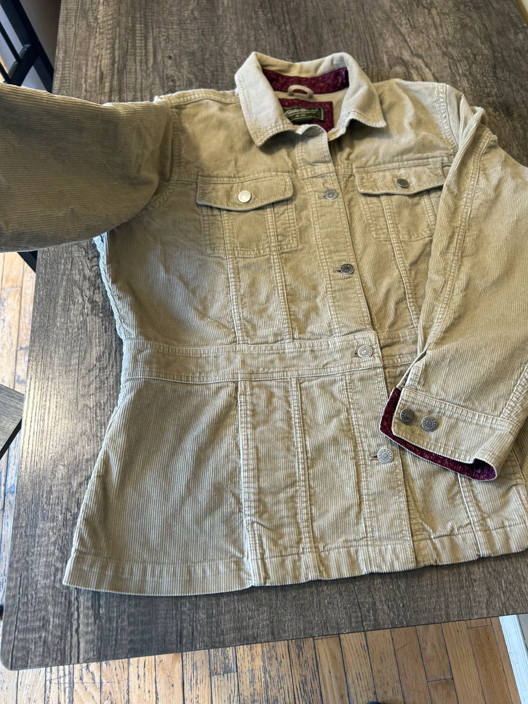 Eddie Bauer Corduroy Jacket - Tan - Size XL - photo 2