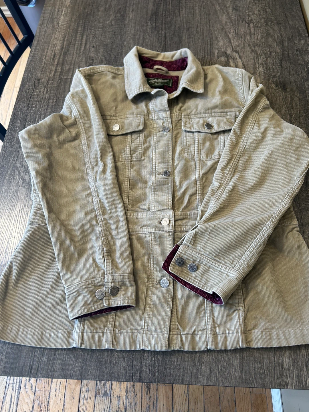 Eddie Bauer Corduroy Jacket - Tan - Size XL