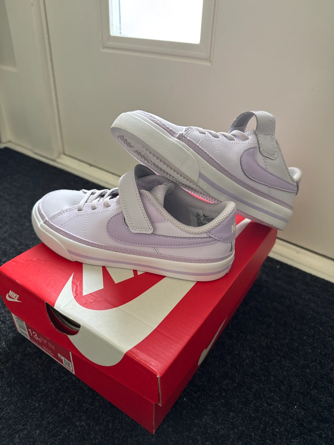 NWT Nike Lilac Velcro Sneakers - Size 13