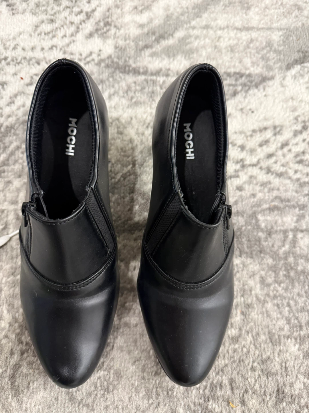 Mochi Black Faux Leather Ankle Boots EUR 37 - photo 3