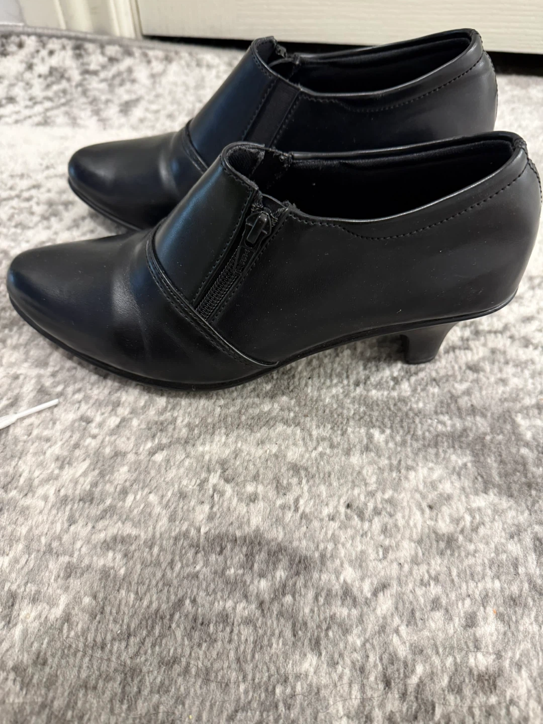 Mochi Black Faux Leather Ankle Boots EUR 37 - photo 2