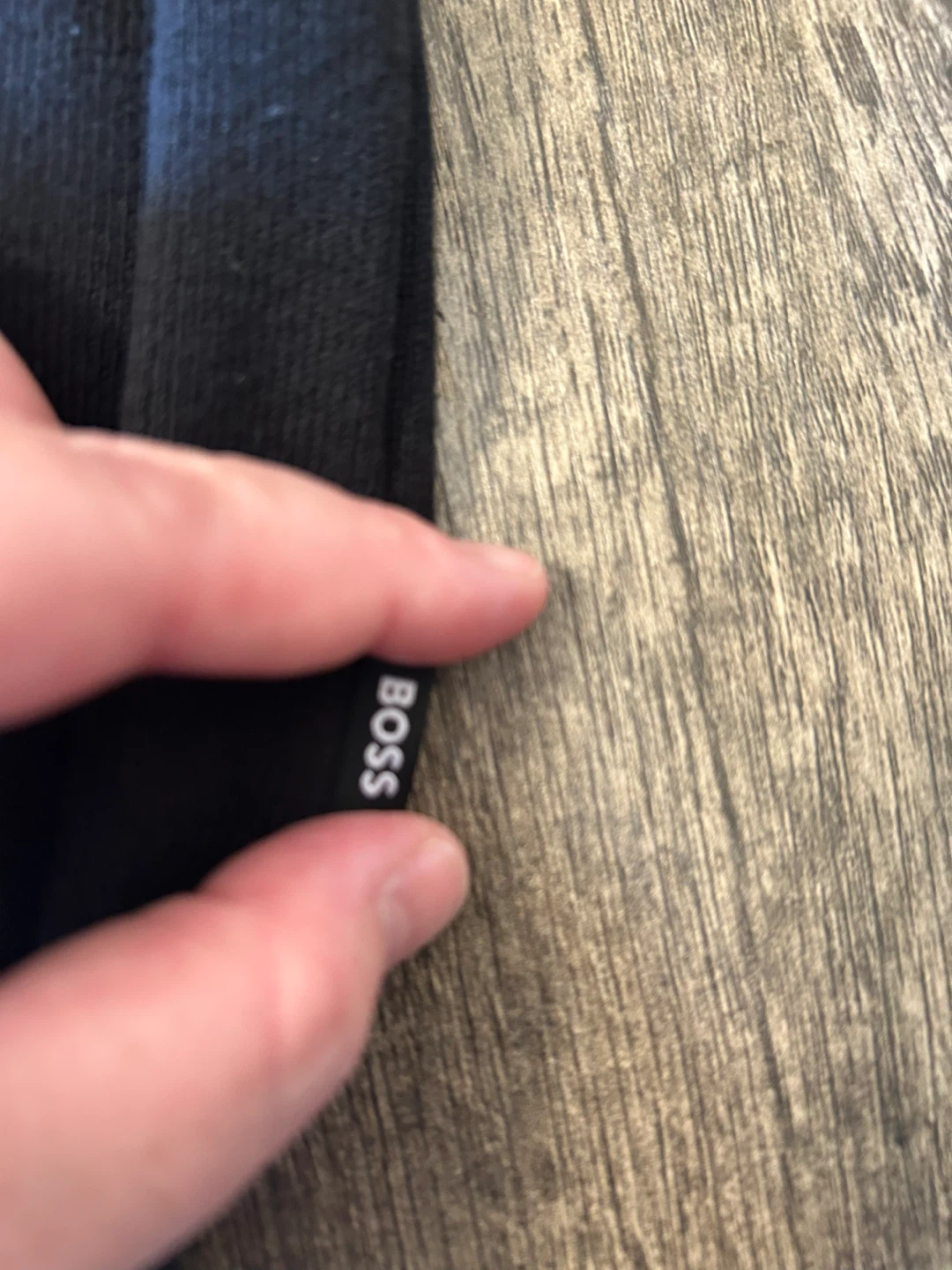 BOSS Black Hoodie with Zipper and Striped Detail - Size XL - photo 4