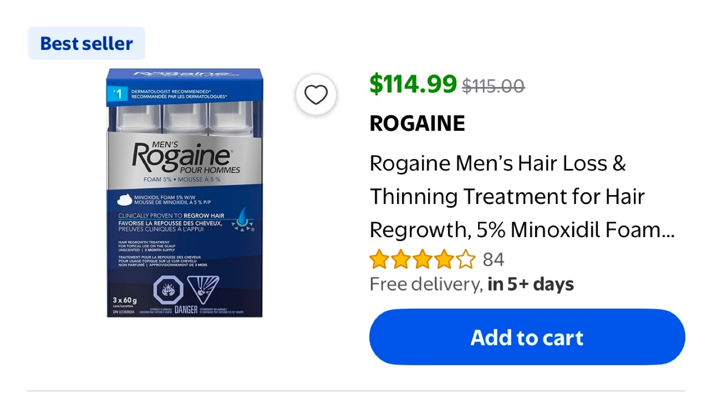 Rogaine men’s hair regrowth hair treatment - photo 3