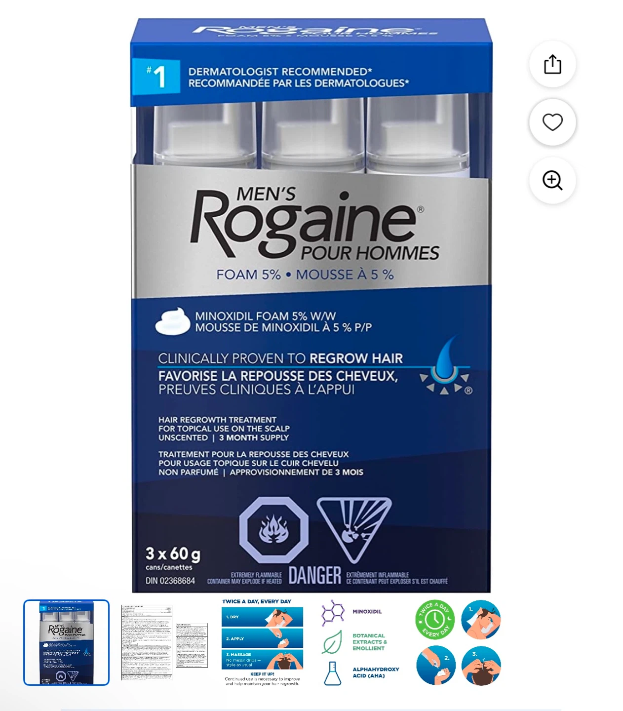 Rogaine men’s hair regrowth hair treatment - photo 4