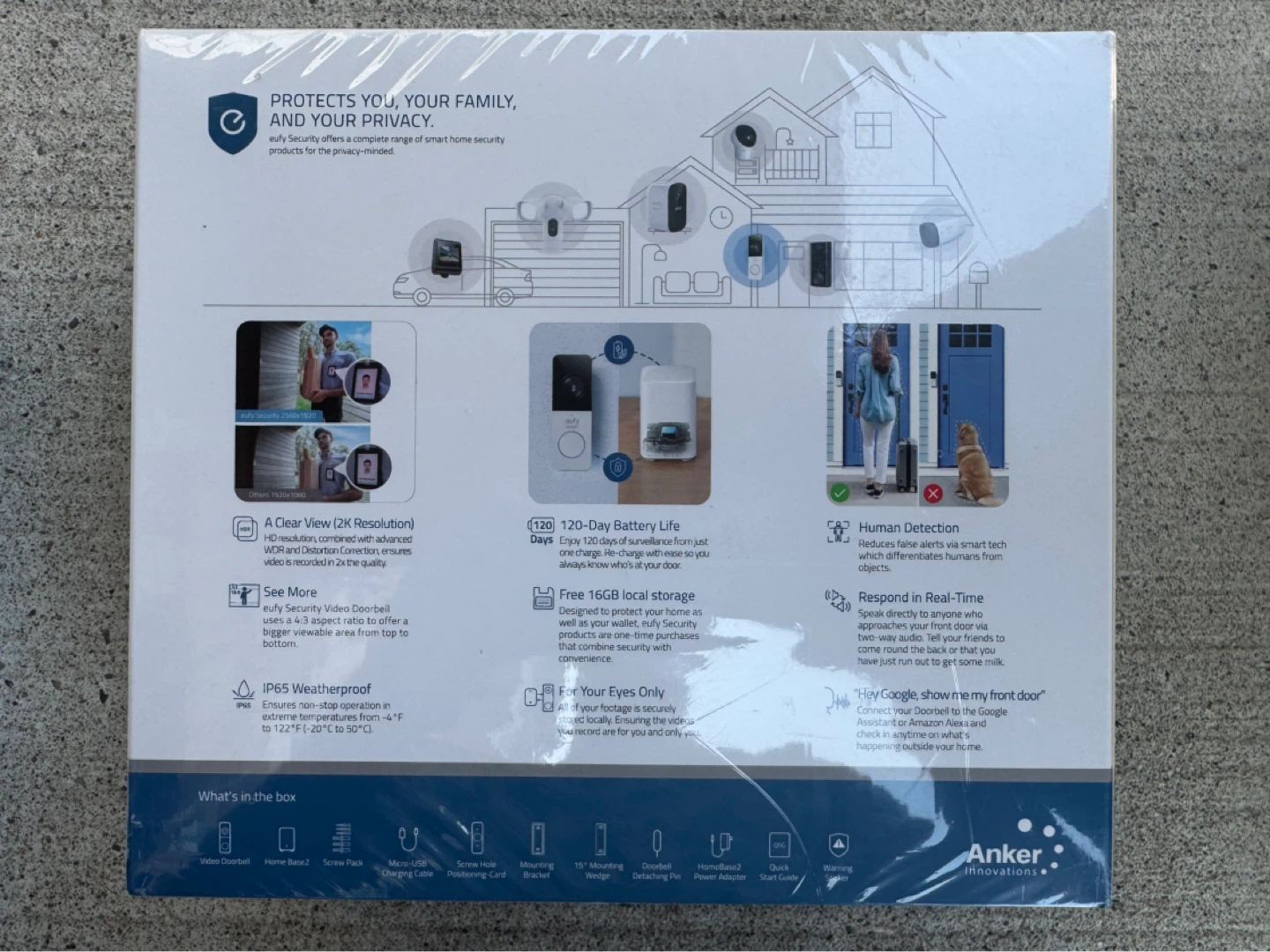 eufy Security 2K HD Battery Video Doorbell - photo 2