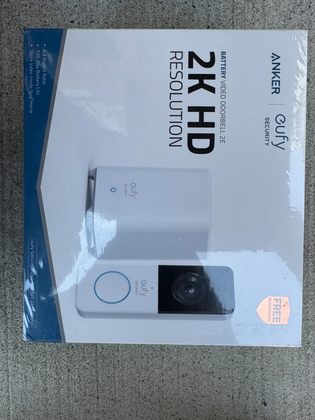 eufy Security 2K HD Battery Video Doorbell