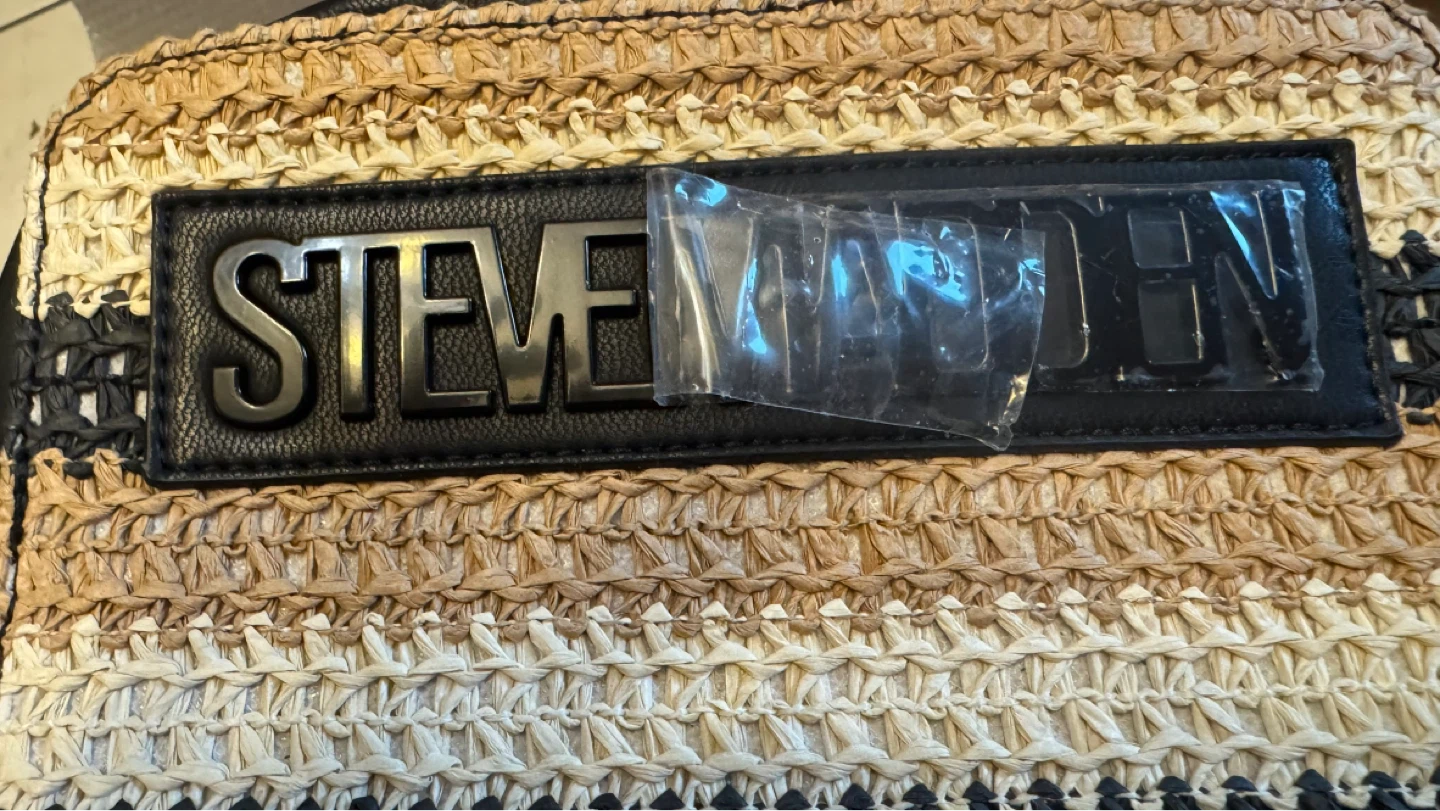 Steve Madden Straw & Faux Leather Fanny Pack with Pouch - photo 3