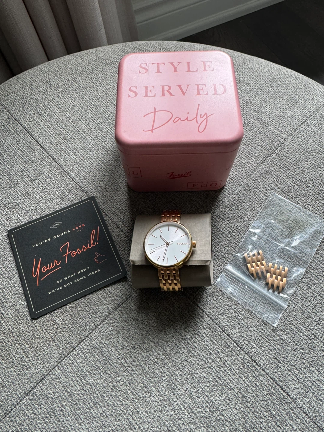Fossil Rose Gold Tone Stainless Steel Watch - photo 2